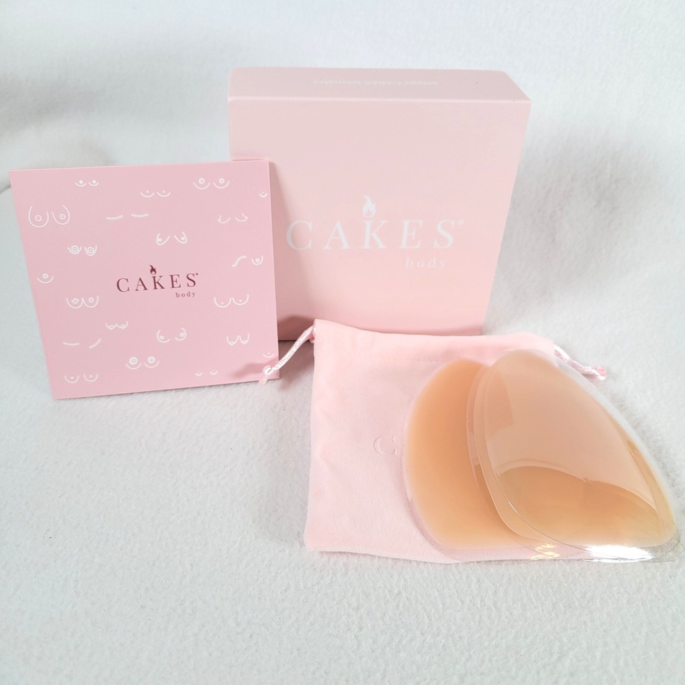 Cakes Body Womens Nipple Covers Grippy Triangle Inserts Size OS Honey Pasties